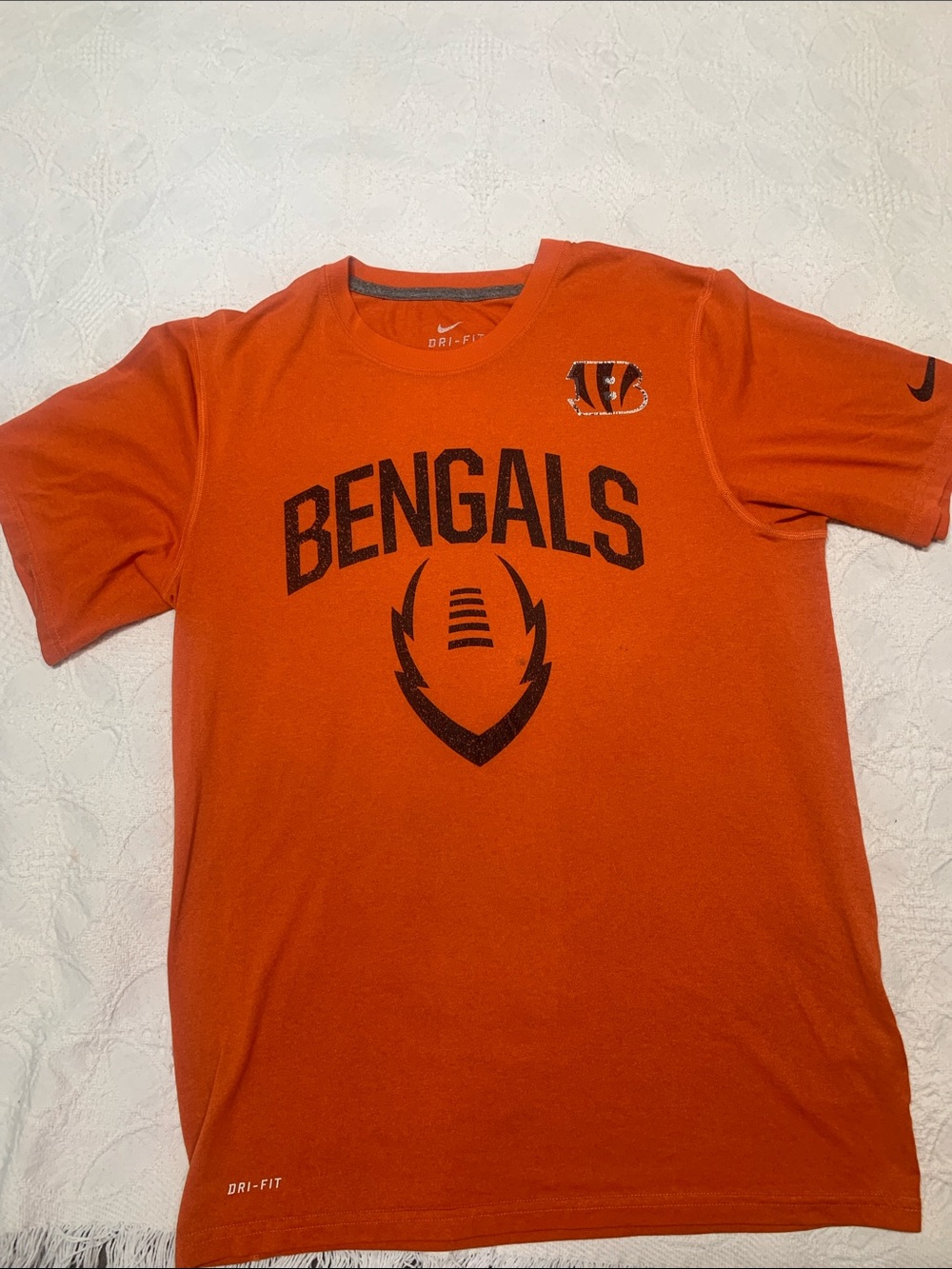 Nike Orange Bengals Graphic Dri-FIT Tee